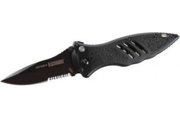 Image of Blackhawk CQD Mark II Alum Handle Knife - Serrated Edge, Black 15M411BK