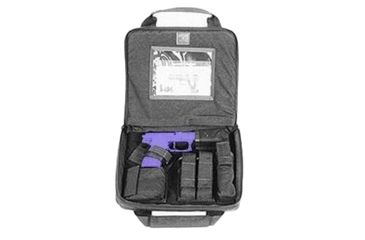 Image of BlackHawk Discreet SOCOM Pistol Case, Black, 10x13x2.5in - 66SS00BK
