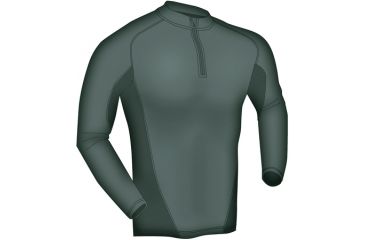 Image of Blackhawk Engineered Fit Shirt-LS 1/4 Zip, Color -  Foliage Green, Size -  Medium, 84BS01FG-MD