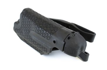 Image of BlackHawk Epoch Level 3 Molded Light Bearing Duty Holster for Glock 17/22/31, Basketweave, Left Hand 44E000BW-L