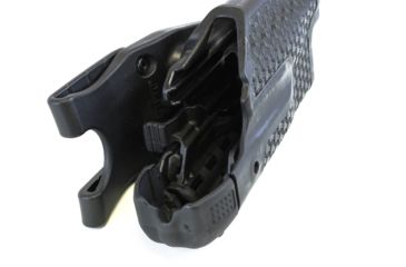 Image of BlackHawk Epoch Level 3 Molded Light Bearing Duty Holster for Glock 17/22/31, Basketweave, Left Hand 44E000BW-L