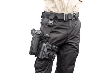 Image of BlackHawk Epoch Level 3 Molded Light Bearing Tactical Holster for SW MP 9/357/40,Right Hand 44E625BK-R