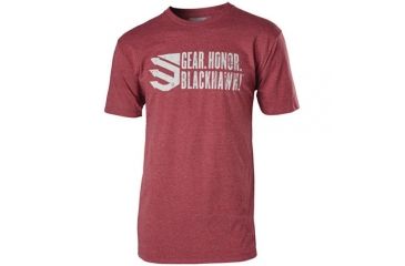 Image of BlackHawk Gear. Honor. T-Shirt, Burgundy, Large, GT02BGLG