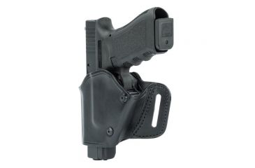 Image of BlackHawk Grip Break Leather Holster for Glock 17/19/22/23/31/32, Left, Black 421903BK-L