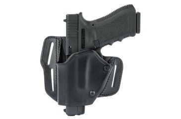 Image of BlackHawk Grip Break Leather Holster for Glock 17/19/22/23/31/32, Left, Black 421903BK-L