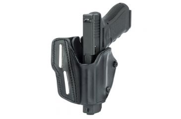 Image of BlackHawk Grip Break Leather Holster for Glock 17/19/22/23/31/32, Left, Black 421903BK-L