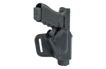 Image of BlackHawk Grip Break Leather Holster for Glock 17/19/22/23/31/32, Right, Black 421903BK-R