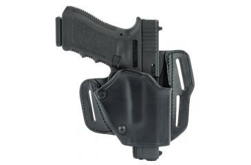 Image of BlackHawk Grip Break Leather Holster for Glock 17/19/22/23/31/32, Right, Black 421903BK-R