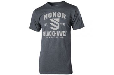 Image of BlackHawk HONOR T-Shirt Grey Flag, Black, Small, GT01BKSM