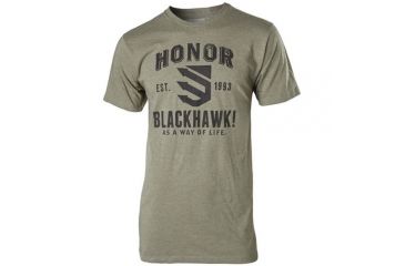 Image of BlackHawk HONOR T-Shirt Grey Flag, Olive, XX Large, GT01OL2XL