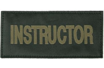 Image of Blackhawk Instructor Patches, Green on Black