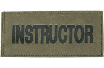 Image of Blackhawk 90IN02WB Instructor Patch, Black on Green