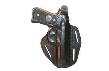 Image of BlackHawk Leather 3-Slot Pancake Holster, CZ 75/85 Full Size, Black, Right Hand, 420056BK-R