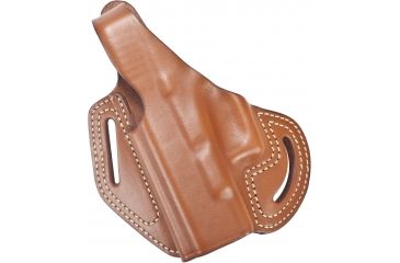 Image of Blackhawk Leather Cutaway Belt Holster, Brown, Fits Glock 26/27/33, Left Hand - 421303BN-L