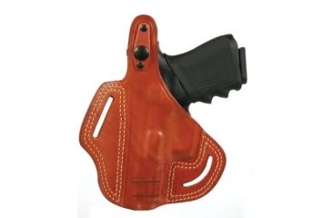 Image of Blackhawk Leather Cutaway Belt Holster, Brown, Fits Glock 17/22/31, Left Hand - 421301BN-L