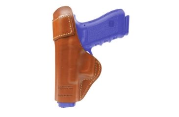 Image of Blackhawk Leather IWB w/Clip Tan Brown Holster - Fits Glock 17, 19, 22, 23, 31, 32, 36, Left Hand