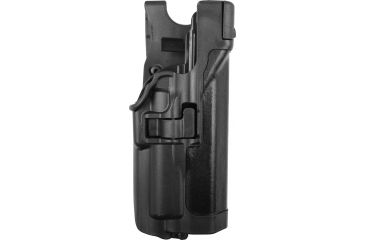 Image of Blackhawk Level 3 Serpa Xiphos Duty Holster, Plain, Black, Right 44H513PLR
