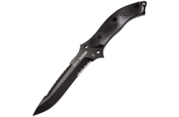 Image of BlackHawk Nightedge Fixed Blade Knife, 5.88in, D2 Tool Steel, Zytel w/ 3M Grip Tape Inserts Handle, Black, BH15NE10BK