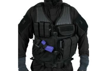 Image of BlackHawk Omega Elite Cross Draw/Pistol Mag Vest - Right Hand, Black 30EV26BK