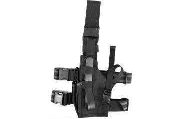 Image of BlackHawk Omega VI Elite Drop Leg Holster - Colt 45, Browning HiPower, Black - Left Hand