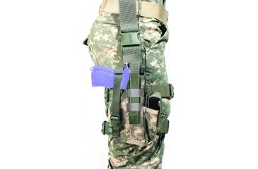 Image of BlackHawk Omega VI Elite Nylon Thigh Drop Leg Holster w/ Mag Pouch 