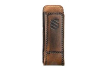 Image of BlackHawk Premium Leather Compact Magazine Pouch, Double Stack, Antiqued Brown, 45CD02AB