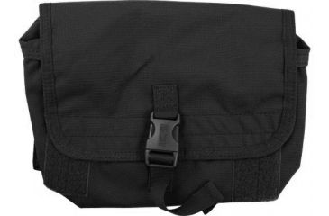 Image of BlackHawk S.T.R.I.K.E. Gas Mask Carrier w/ Speed Clip, Black 38CL19BK