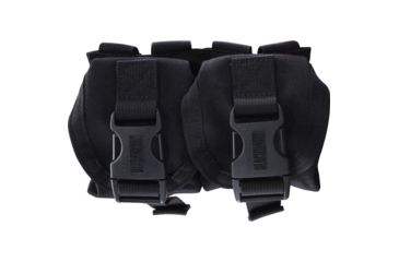 Image of BlackHawk S.T.R.I.K.E. Gen4 MOLLE System Double Frag Grenade Pouch, Black, Size 151 37CL13BK