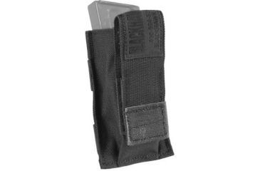 Image of Blackhawk S.T.R.I.K.E. Single Pistol Magazine Pouch w/TalonFlex &amp; Speed Clips, Black, 38CL08BK