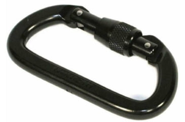 Image of BlackHawk Screw-Lock Carabiner, 7/1 6in, Aluminum, Black, 98LC01BK