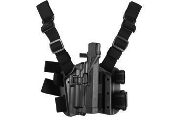 Image of Blackhawk SERPA Tactical Level 3 Holster for Xiphos, Black, Right 430713BKR