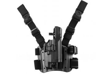 Image of Blackhawk SERPA Tactical Level 3 Holster for Xiphos, Black, Right Hand - S&amp;W MP.45 - 430745BK-R
