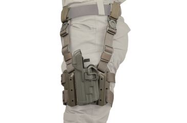 Image of Blackhawk SERPA Tactical Level 3 Holster for Xiphos, Foliage Green, Left Hand - Beretta 92/96