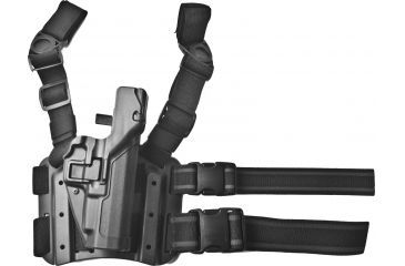 Image of Blackhawk SERPA Tactical Level 3 Thigh Holster, Black, RH, Springfield XD/XDM