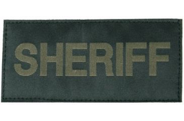 Image of Blackhawk Sheriff Patch - Green on Black 90IN06GB