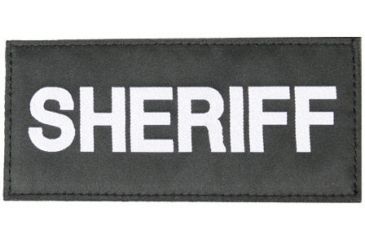 Image of Blackhawk Sheriff Patch - White on Black 90IN06WB