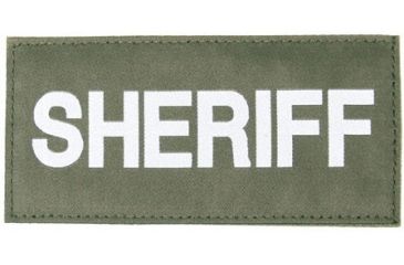 Image of Blackhawk Sheriff Patch - White on Green 90IN06WG