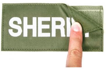 Image of Blackhawk Sheriff Patch - White on Green 90IN06WG