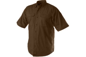 Image of BlackHawk Light Weight Tactical Shirt, Short Sleeve, Chocolate Brown, Small 88TS02CB-SM
