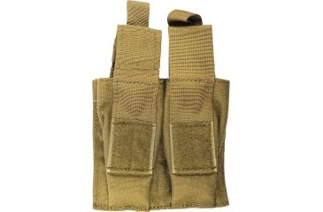 Image of Blackhawk S.T.R.I.K.E. Double Pistol Magazine Pouch w/TalonFlex &amp; Speed Clips, Coyote Tan, 38CL10CT
