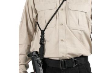 Image of Blackhawk Adjustable 1in Quiet Snap Sub-Gun Sling, One-Point, Black 70GS14BK 