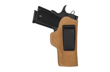 Image of BlackHawk Suede Leather Angle Adjustable ISP Holster for Fits Glock 26/27 &amp; other Subcompact 9/40 Left Hand 421803BN-L