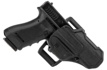 Image of BlackHawk T-Series L2C Compact Holsters, Glock 19/Glock 26/Glock 27, Right Hand, Matte Black, Black, 410701BKR