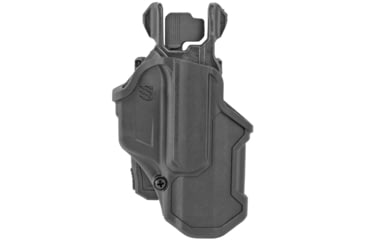 Image of BlackHawk T-Series L2C Compact Holsters, Glock 19/Glock 26/Glock 27, Right Hand, Matte Black, Black, 410701BKR