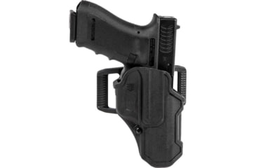 Image of BlackHawk T-Series L2C Compact Holsters, Glock 19/Glock 26/Glock 27, Right Hand, Matte Black, Black, 410701BKR