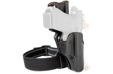 Image of BlackHawk T-Series L2C Overt Polymer OWB Belt Holster, M&amp;P TLR7/8 BK M&amp;P 1.0/2.0 9/.40/45, Right Hand, Black, 411725BKR