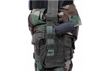 Image of BlackHawk Tactical Omega VI Elite Airborne X3 Assault Holster, Black, Left Hand - Fits Glock 20,21/USP 40,4