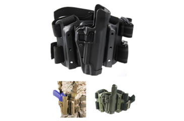 Image of BlackHawk Tactical SERPA Holster - Level 2, Right Hand Draw, Black, Coyote Tan, Olive Drab