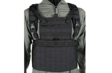 Image of BlackHawk Tactical STRIKE Commando Recon Chest Harness, Black, Standard Fit 37CL01BK