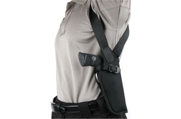 Image of Blackhawk Vertical Shoulder Holster, Left Hand, Black, 4.5-5in BBL Large Auto, 40VH05BK-L